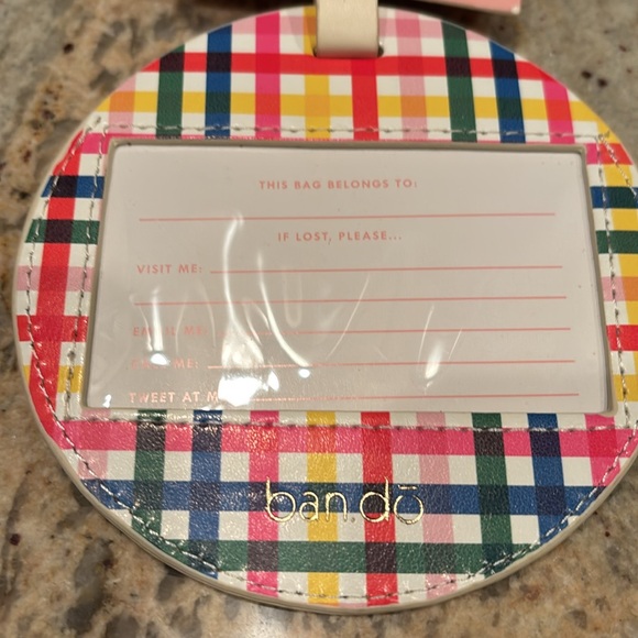 Ban.do Cream Luggage Tag - Picture 5 of 6